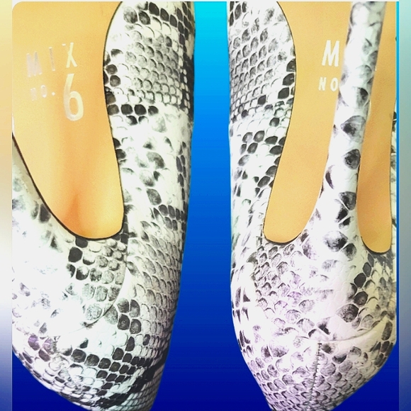 Mix No. 6 Snakeskin High Heel Pumps - Picture 13 of 16